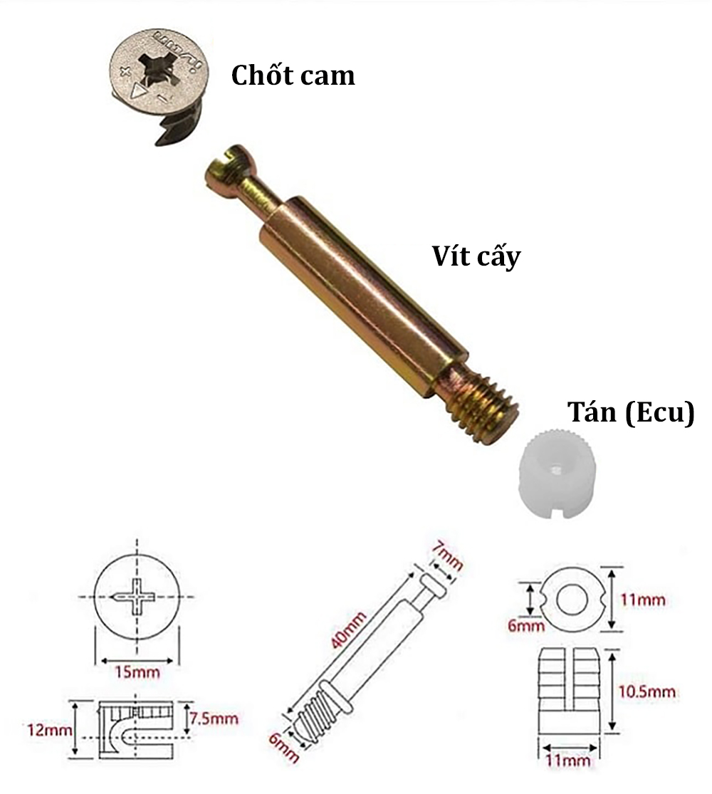 Chốt cam nội thất